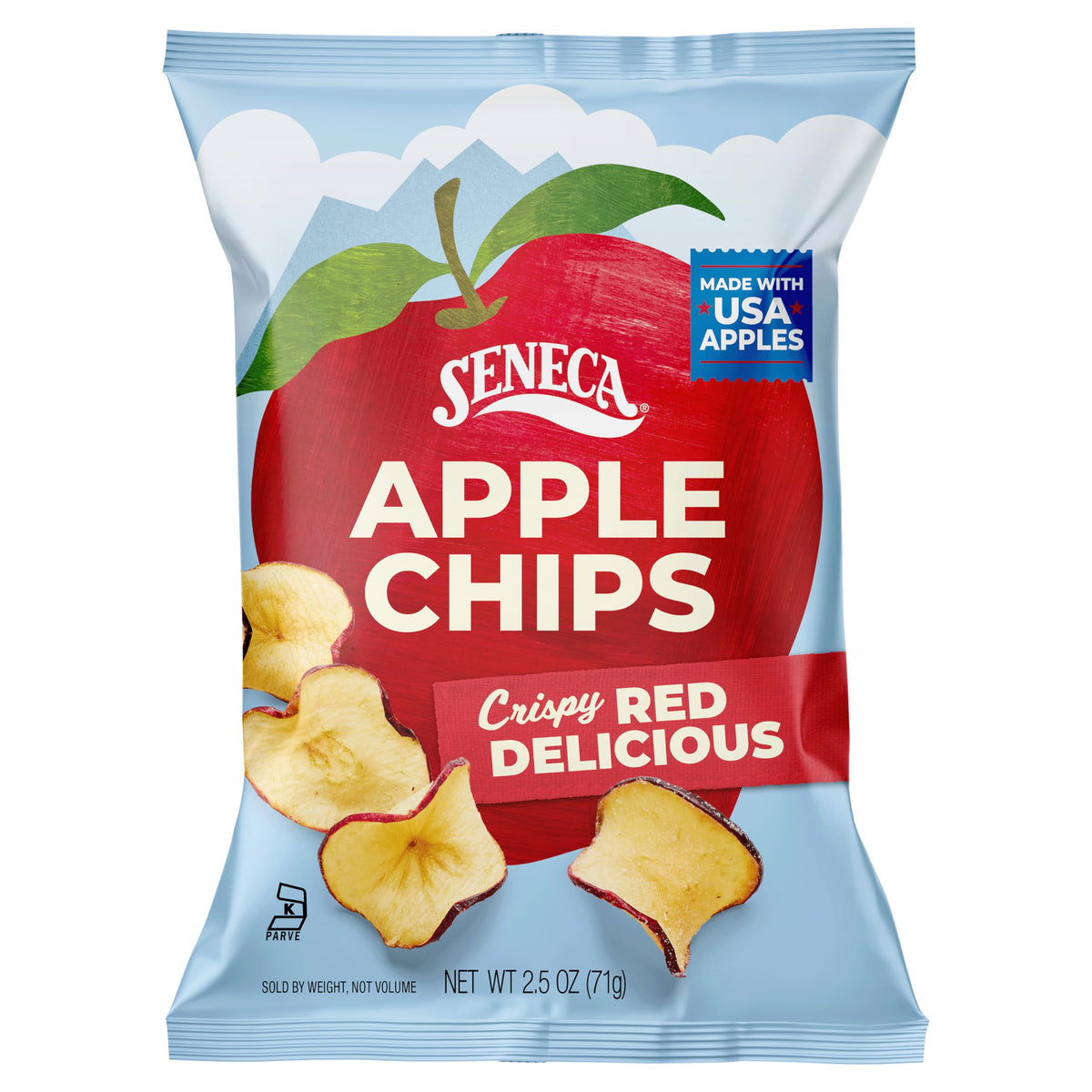 Seneca Original Apple Chips crisp slices showcase real flavor and crunch