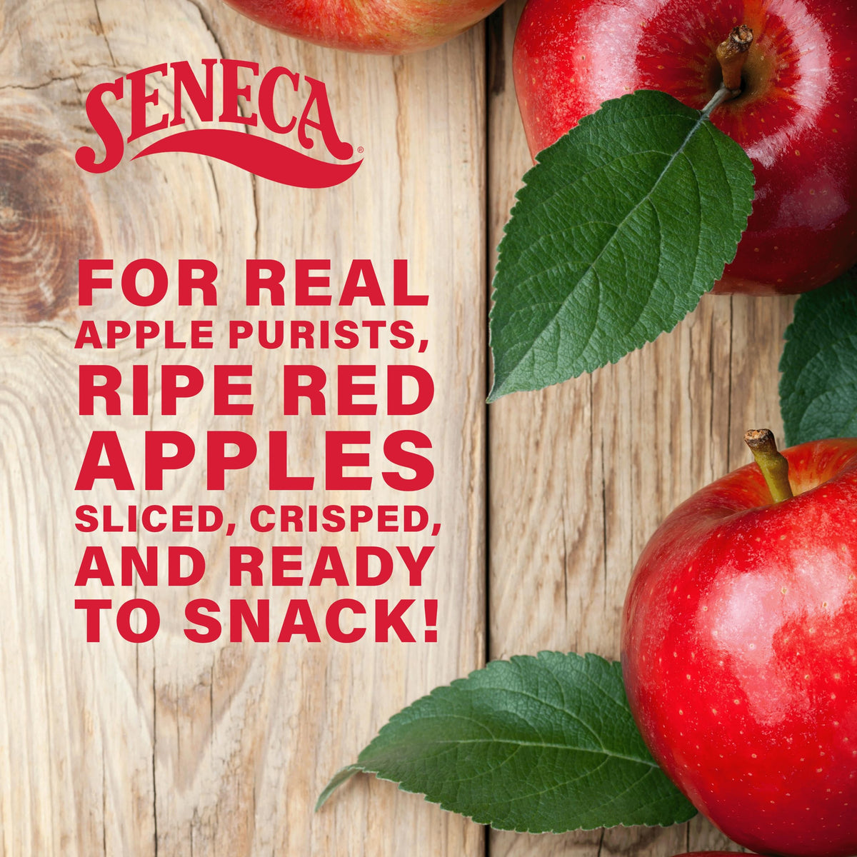 Seneca Original Apple Chips foil lined bag preserves freshness