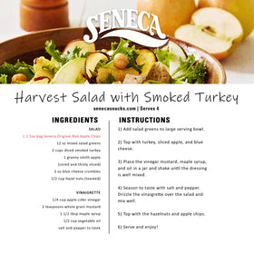 Seneca Original Apple Chips used as a salad topper for extra crunch