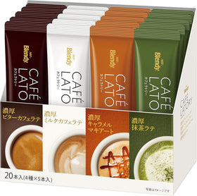 Senka Blendy Stick Cafe Latory bitter flavor in a convenient single-serve sachet for bold mornings