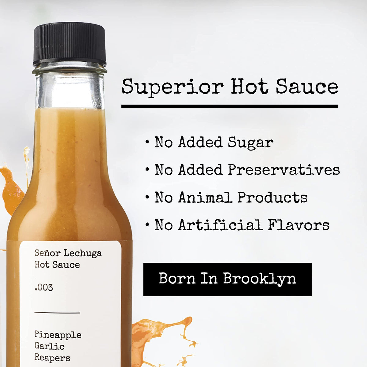 Senor Lechuga pineapple garlic sauce dispense for dipping and topping