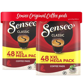 Senseo Classic Medium Roast pods 96-count pack for daily brewing.