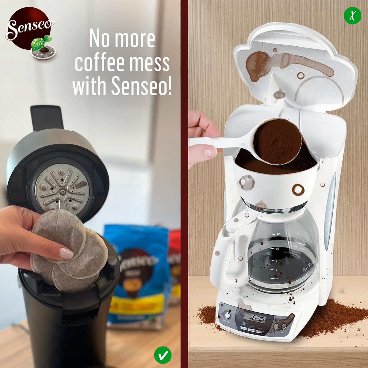 Senseo crema layer illustration showing silky top note
