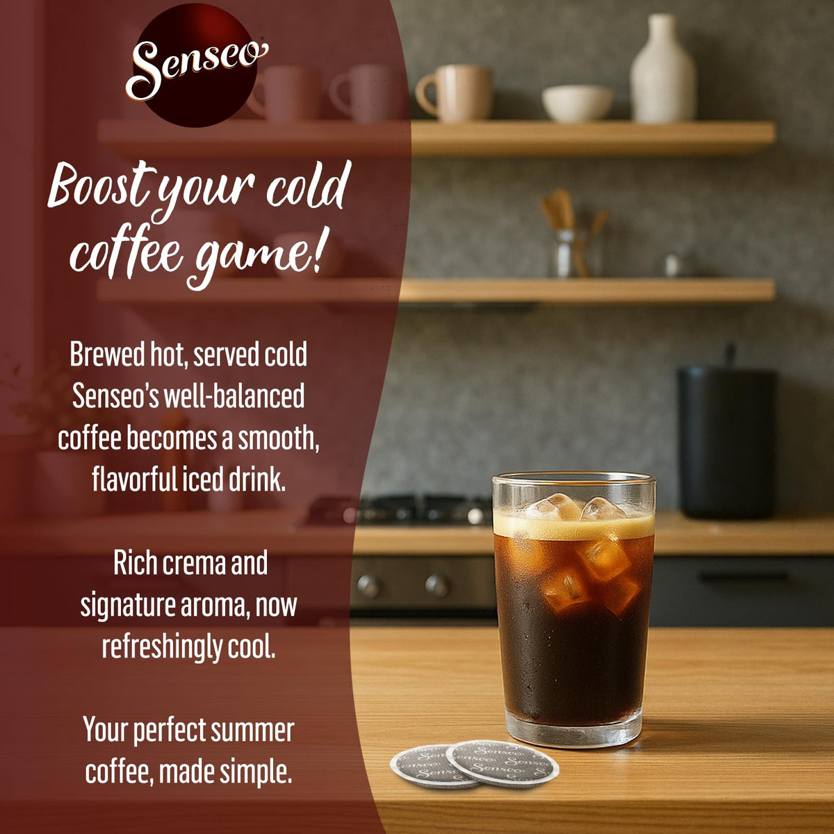 Cold brew idea with Senseo decaf pods steeped overnight in cold water