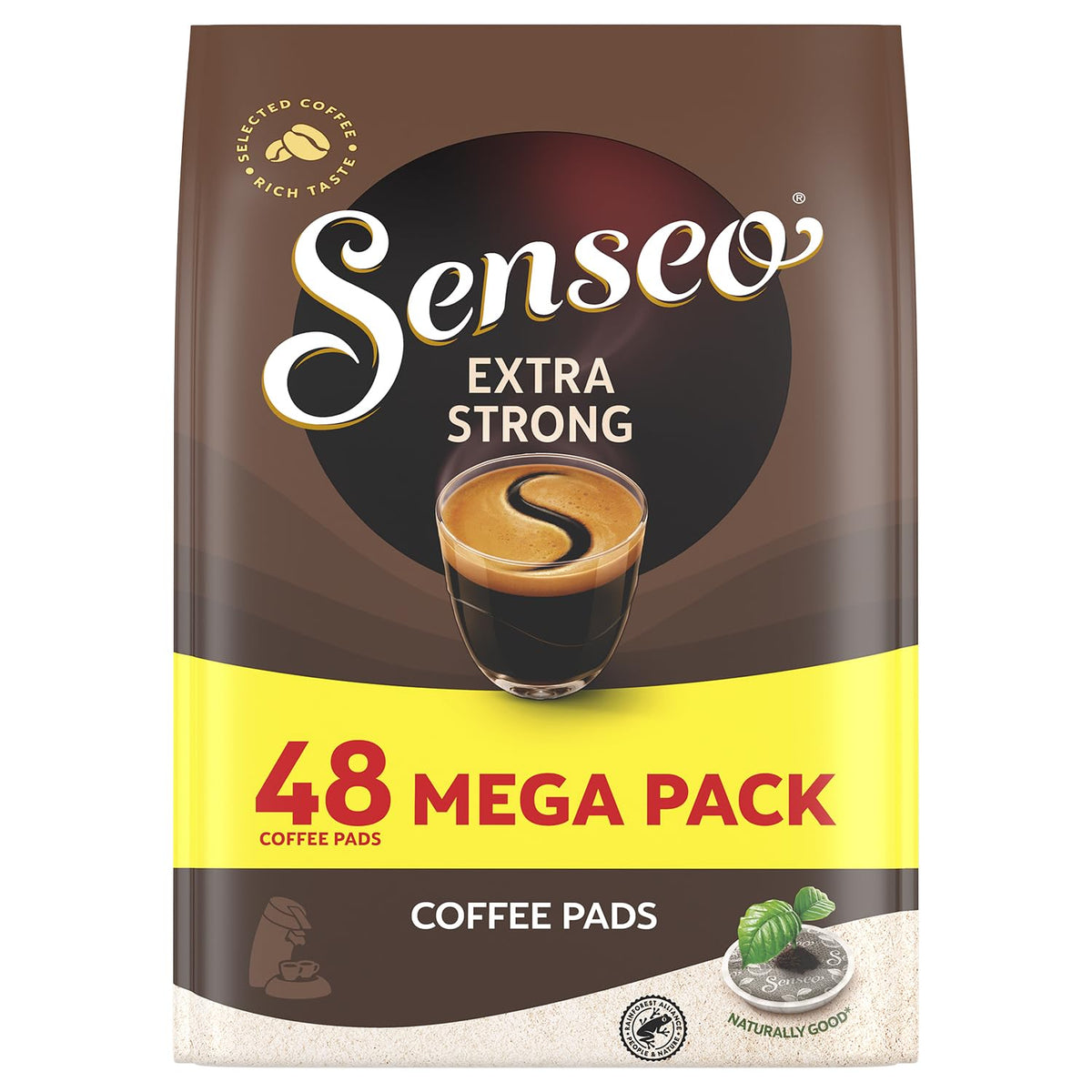 Senseo Extra Strong coffee pod with bold flavor and crema