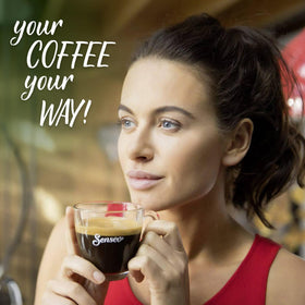 Rich, smooth Senseo coffee cup with aroma.