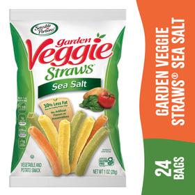 Sensible Portions veggie straws pack—0g cholesterol and 0g trans fat per serving.