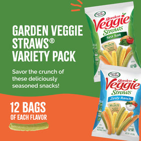 Sensible Portions Veggie Straws Zesty Ranch bag delivers bold flavor in a light bite.