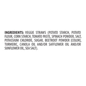 Sensible Portions Garden Veggie Straws crunch close-up highlights garden-made taste without artificial flavors.