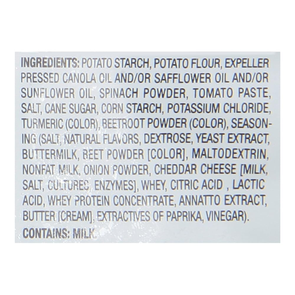 Bag of Sensible Portions Garden Veggie Straws Screamin' Hot in focus