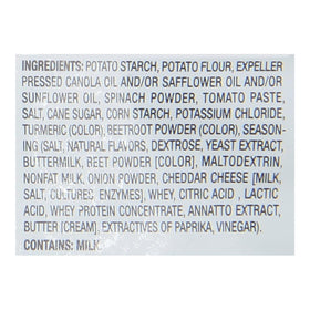 Bag of Sensible Portions Garden Veggie Straws Screamin' Hot in focus