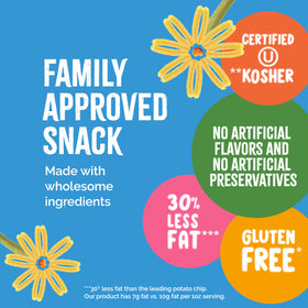 Sensible Portions Garden Veggie Wavy Chips Sea Salt on-the-go snack option with crunchy texture.