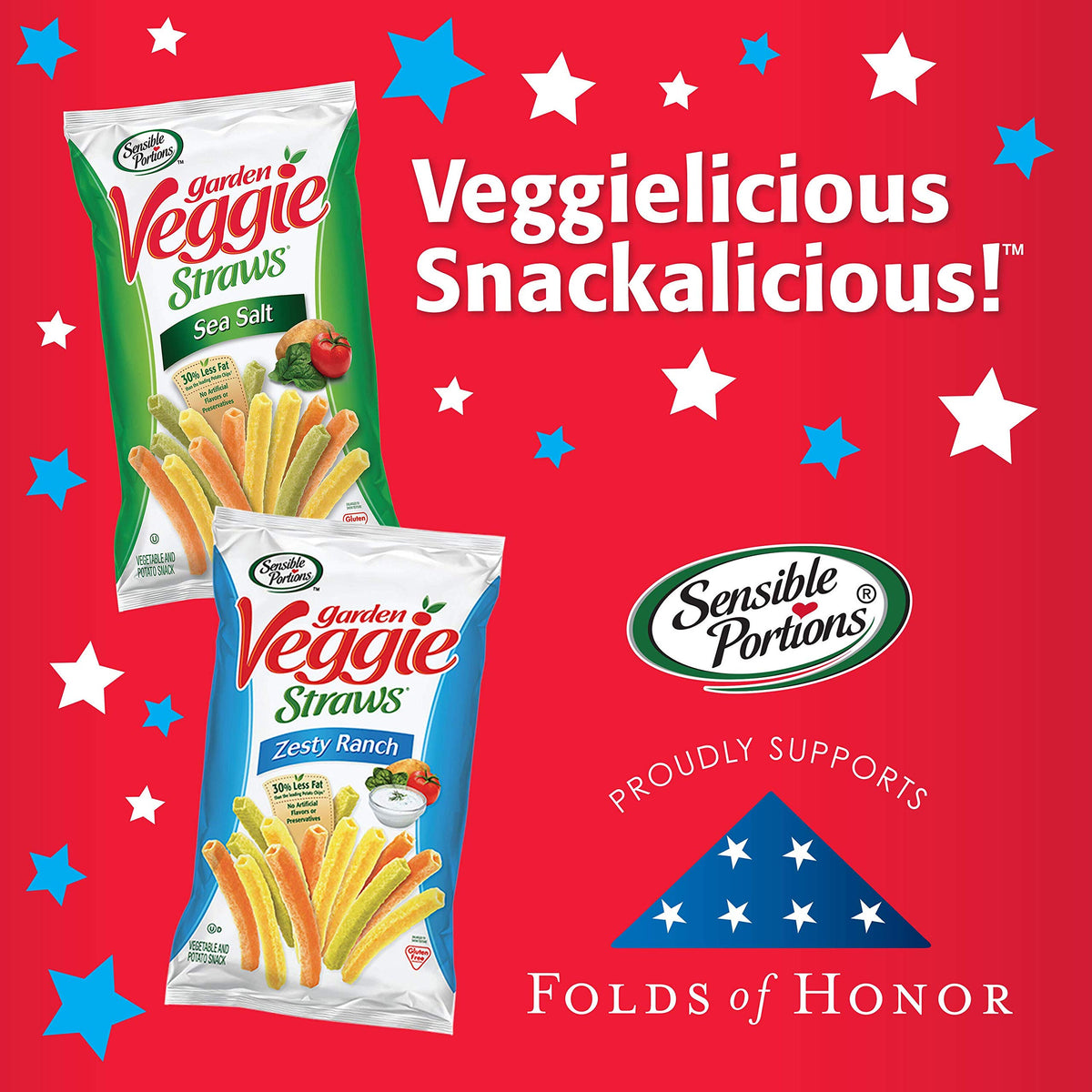 Sensible Portions kosher and gluten-free veggie straws ideal for family snacking.