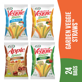 Sensible Portions Veggie Straws Variety Pack: 24 single-serve bags for family snacks