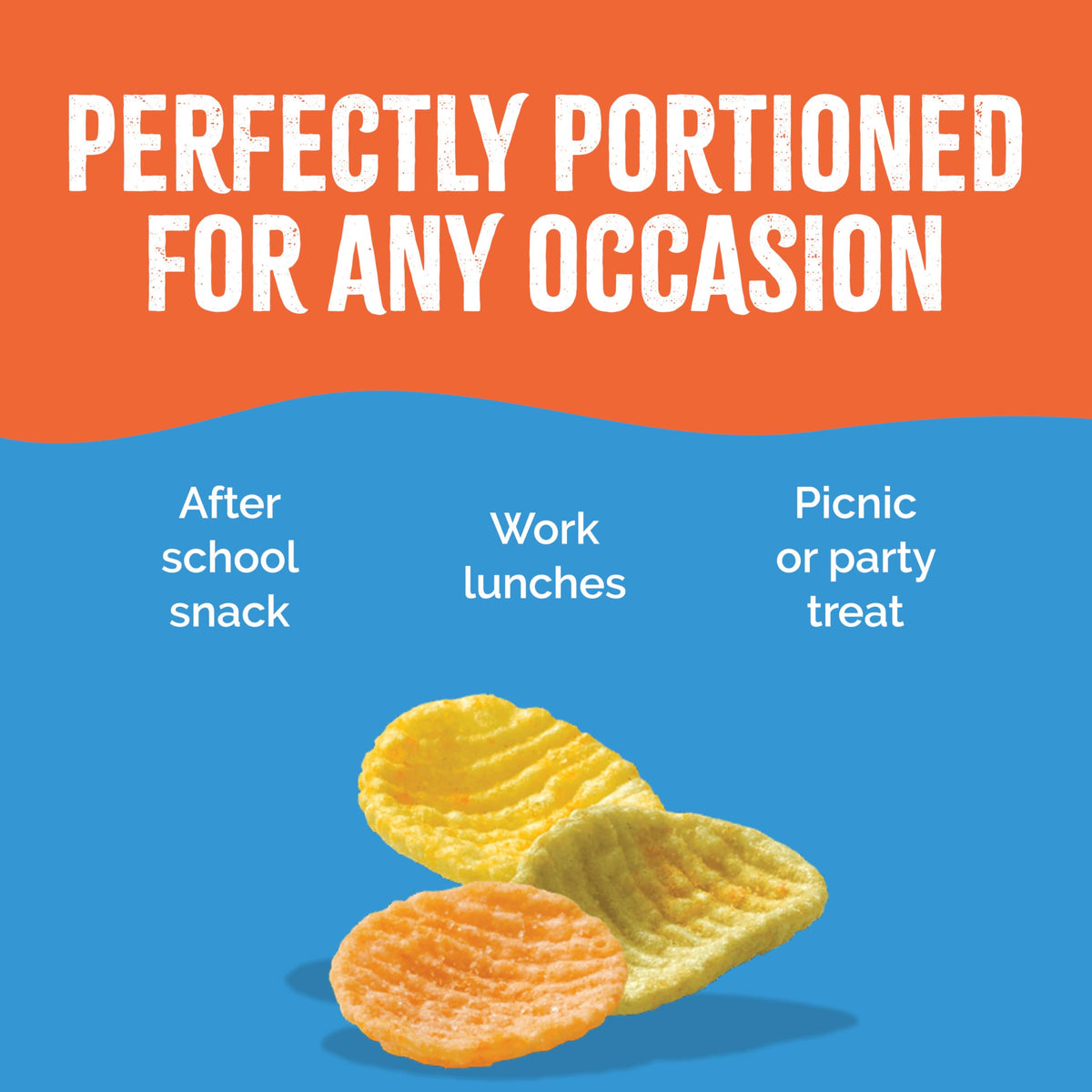 Sensible Portions Veggie Chip closeup showing non-GMO ingredients label.