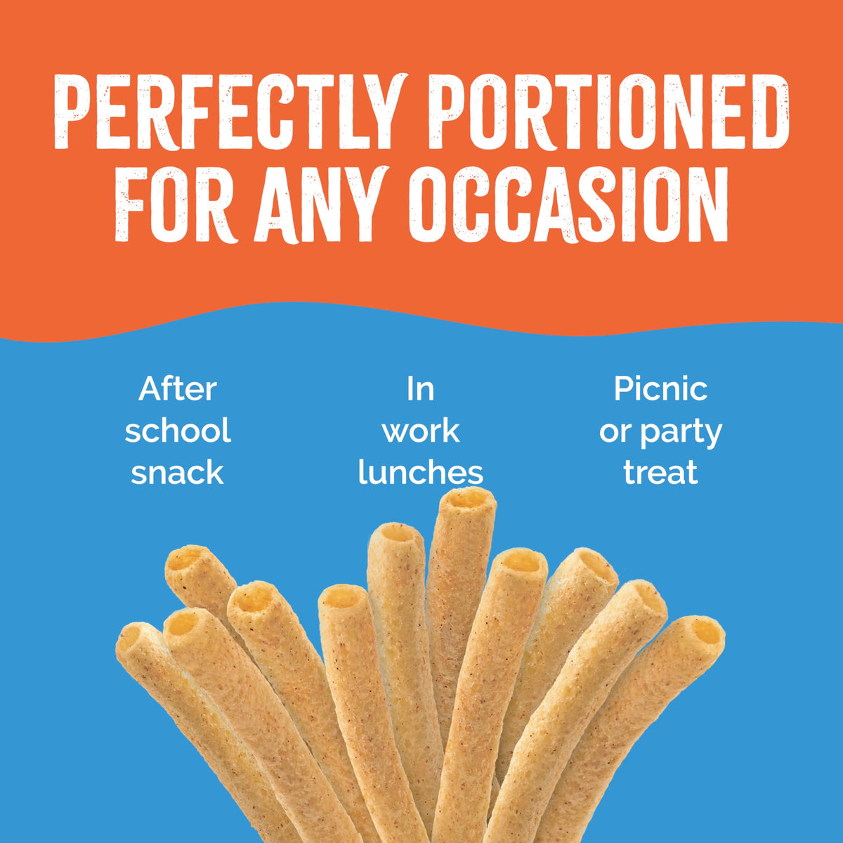 Badge indicates 0g cholesterol and 0g trans fat on veggie straws.
