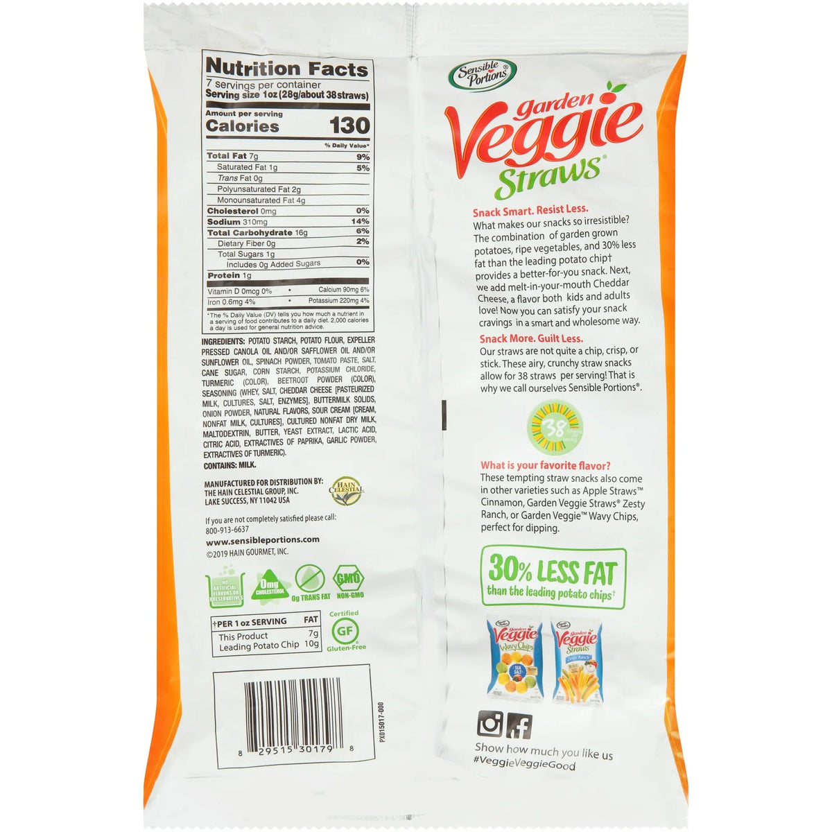 Sensible Portions Veggie Straws 0g Cholesterol: heart-friendly snacking option