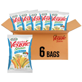 Sensible Portions Veggie Straws Zesty Ranch bag: on-the-go crunch
