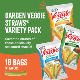 Sensible Portions Veggie Straws Zesty Ranch flavor, crunchy and flavorful gluten-free option.