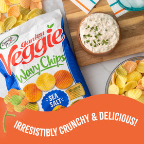 Sensible Portions Veggie Wavy Chips with dip, great for party dips