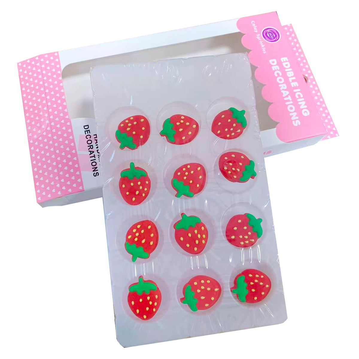 Sentovac edible strawberry sprinkles elevate desserts with a playful crunch.