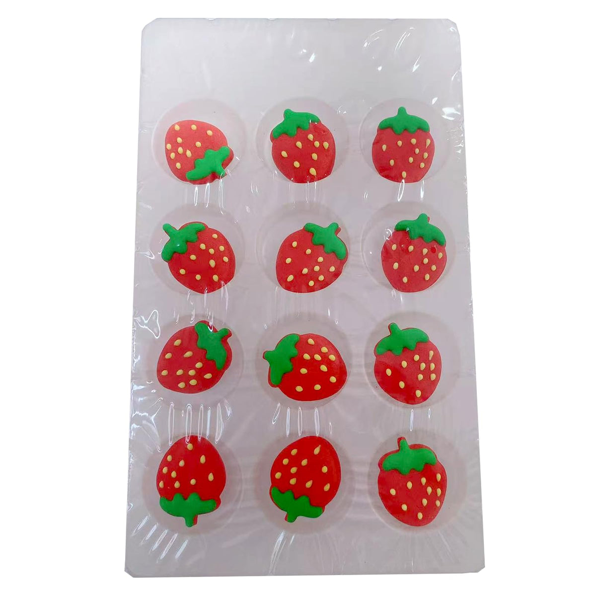 Sentovac strawberry sprinkles close-up enhances cupcakes with a bright, edible finish.