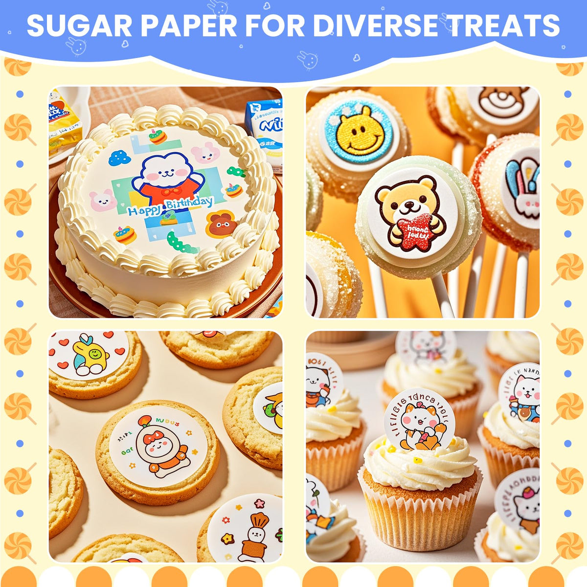 SENTRELA frosting sheets for edible printers enable quick, professional-looking edible images.
