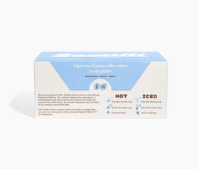 Seoulli Korean Instant Latte hot water pour creates café-style brew.