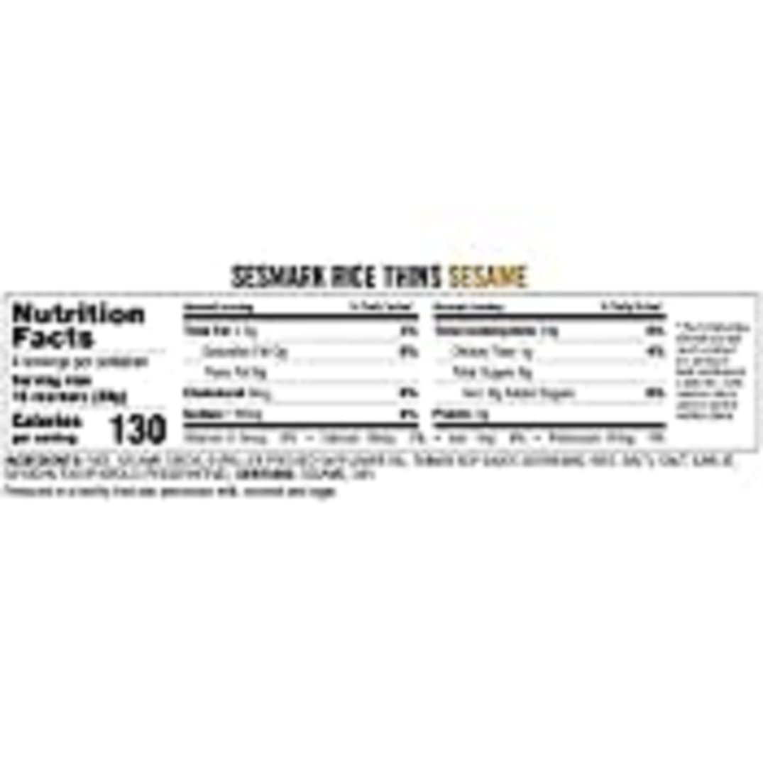 Crisp Sesmark crackers stay fresh up to five months after arrival
