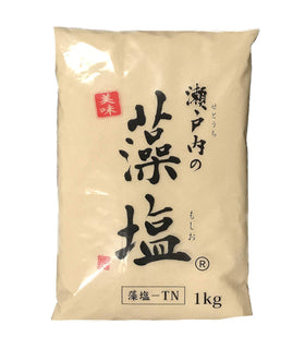 Setouchi No Moshio seaweed salt bottle enriches steaks with subtle umami