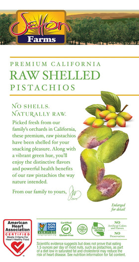 California-grown Setton Farms pistachios from orchards, delivering fresh flavor and quality.