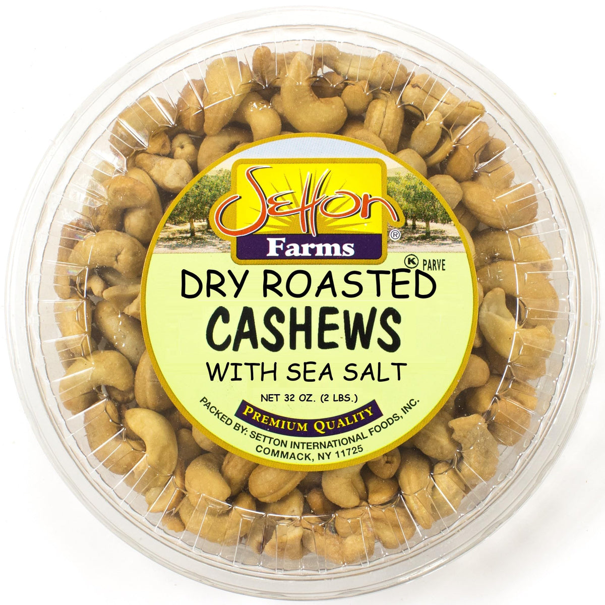 Setton Farms cashews dry roasted with sea salt in a bowl, savory snack ready to enjoy.