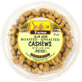 Setton Farms cashews roasted unsalted bulk bag front view highlighting premium quality