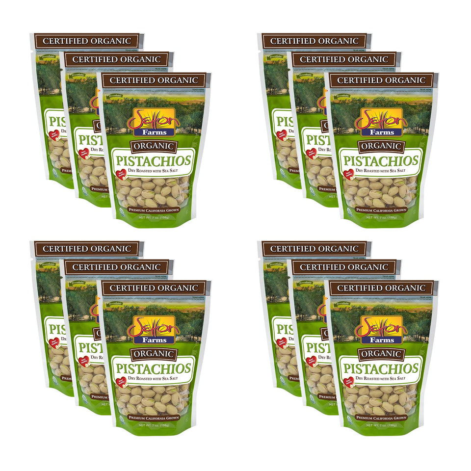 Setton Farms inshell organic pistachios, dry roasted with sea salt, ideal post-workout snack