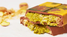 Setton Farms pistachio kernels closeup texture shows vibrant kernels and crunch