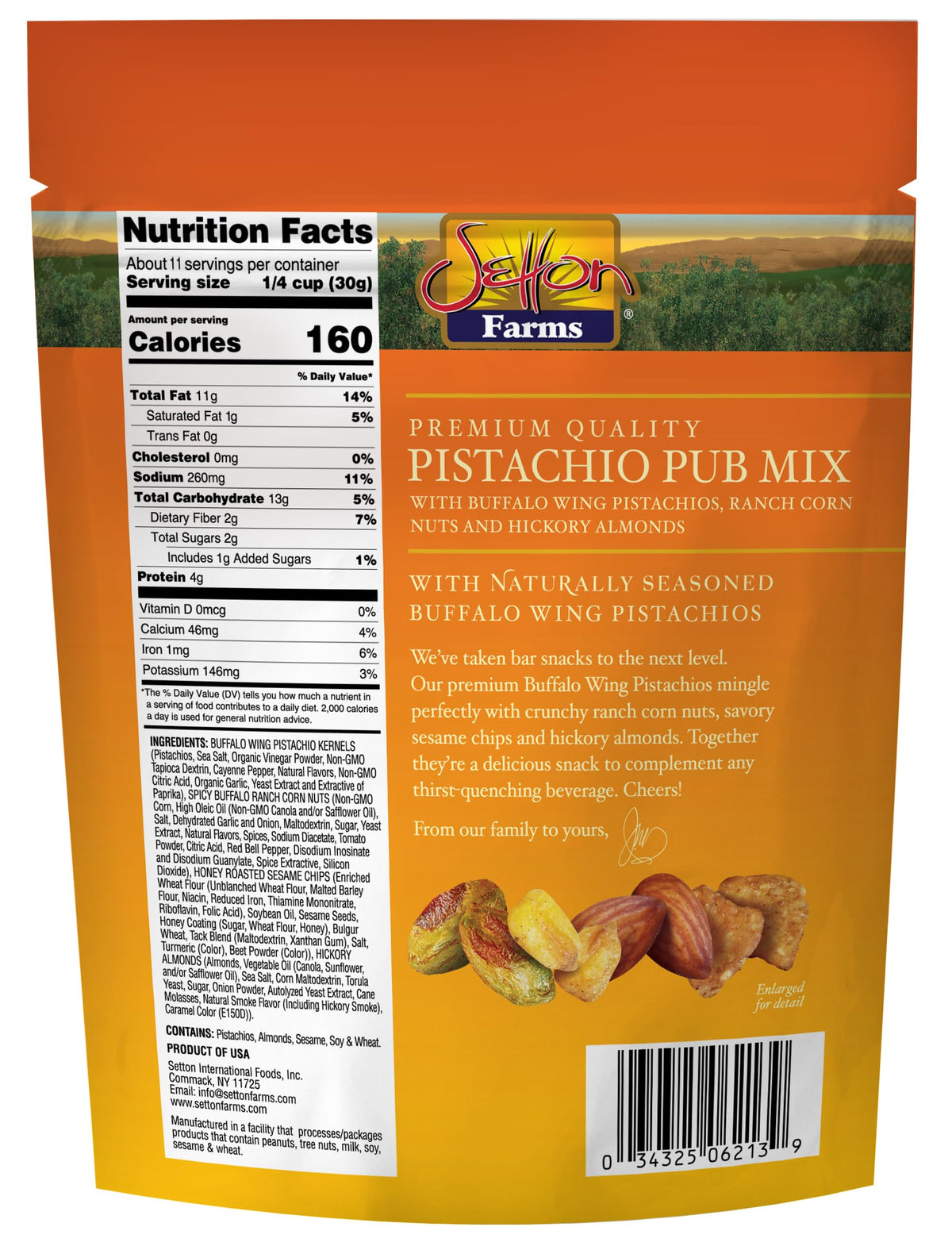 Setton Farms Pub Mix ranch corn nuts add crunch to game night