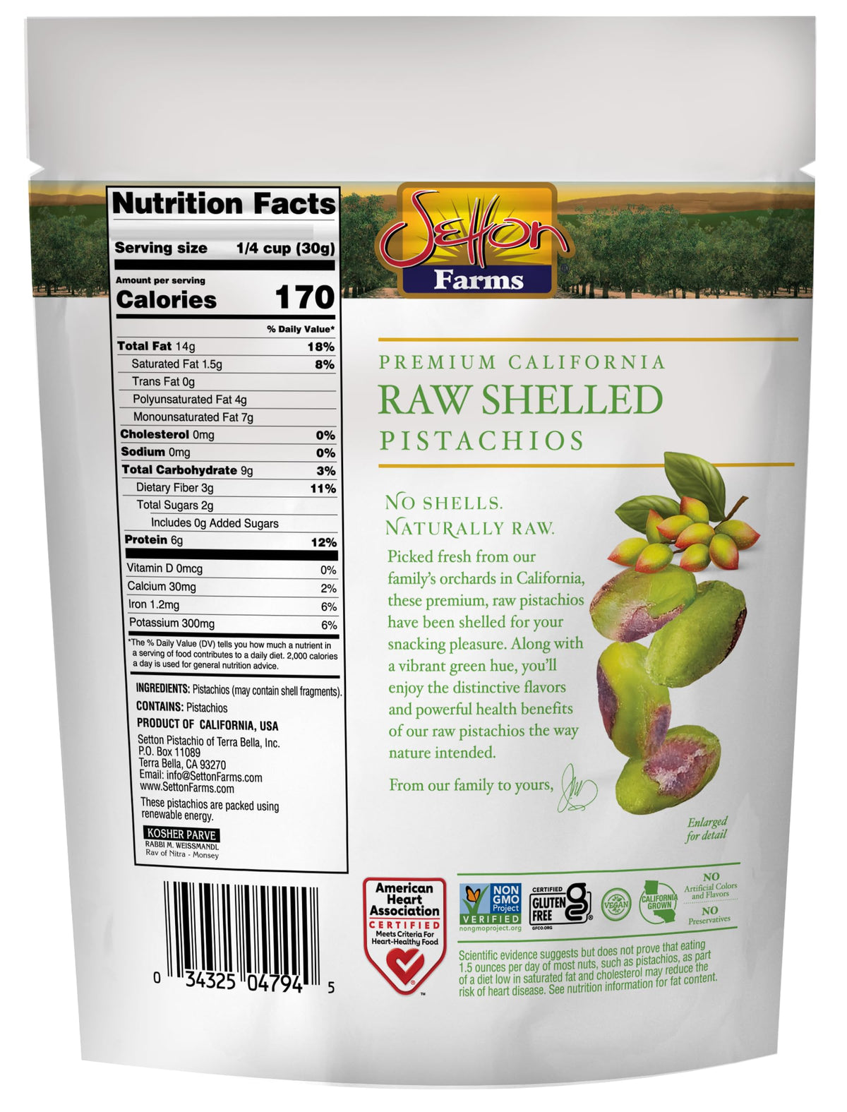 Setton Farms pistachios in bowl – vibrant greens for salads