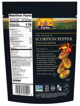 Pack of 8 Setton Farms pistachios pouches ready for sharing and on-the-go snacking
