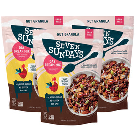 Seven Sundays Day Dream granola bag highlighting gluten-free, keto-friendly breakfast option
