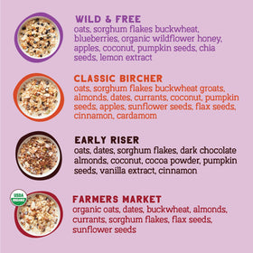 Seven Sundays Muesli Wild and Free with natural sweetness from dates and honey.