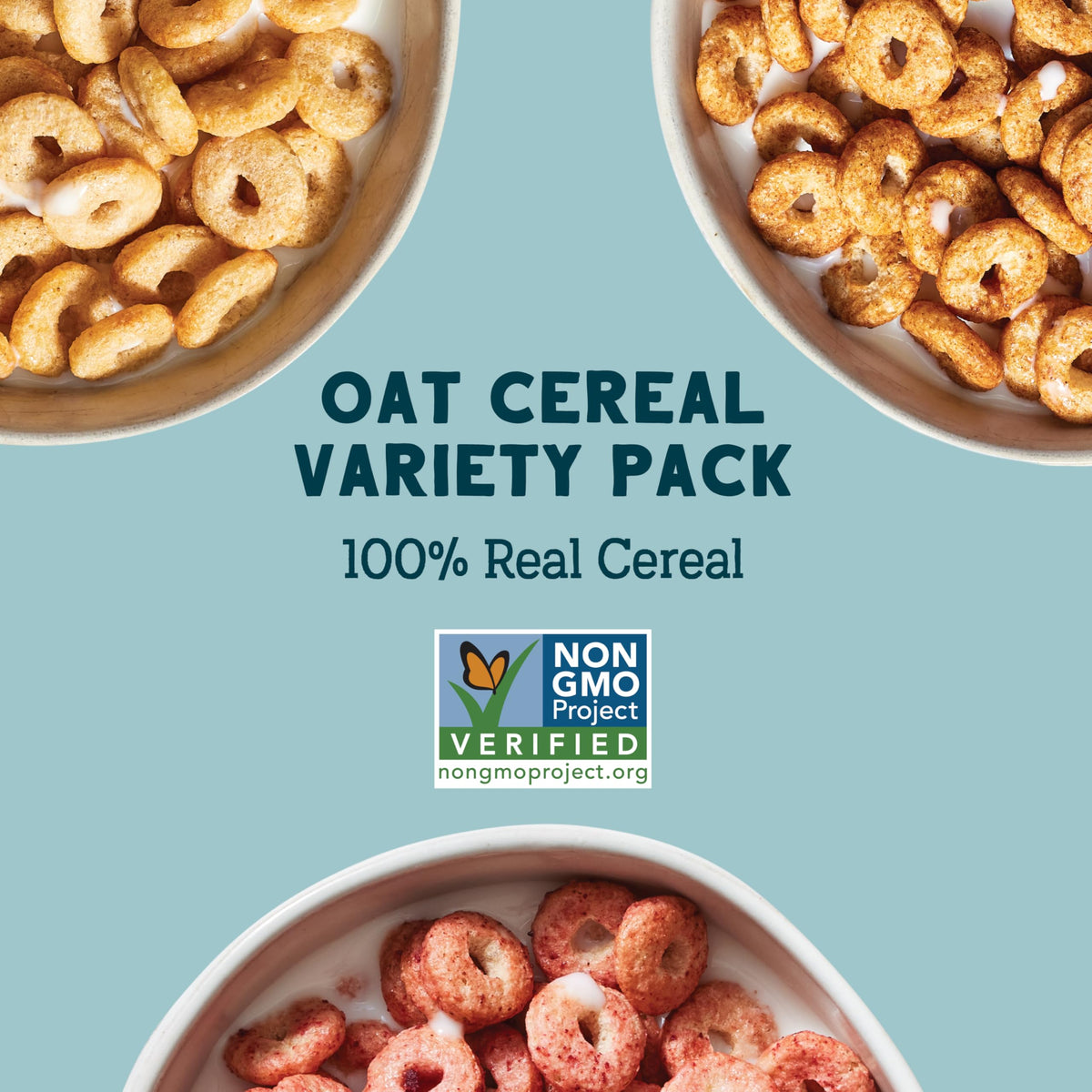 Seven Sundays Oat Protein Cereal ingredient closeup featuring oats and natural sweeteners