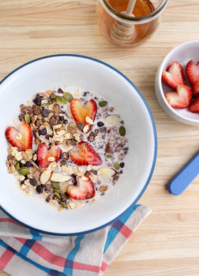 Seven Sundays muesli with wholesome oats and nuts for energy.