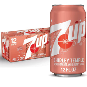 SevenUp Shirley Temple cans on ice for a cool party option.