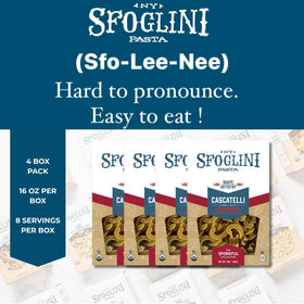 Sfoglini Cascatelli bronze-die texture provides better sauce adhesion.