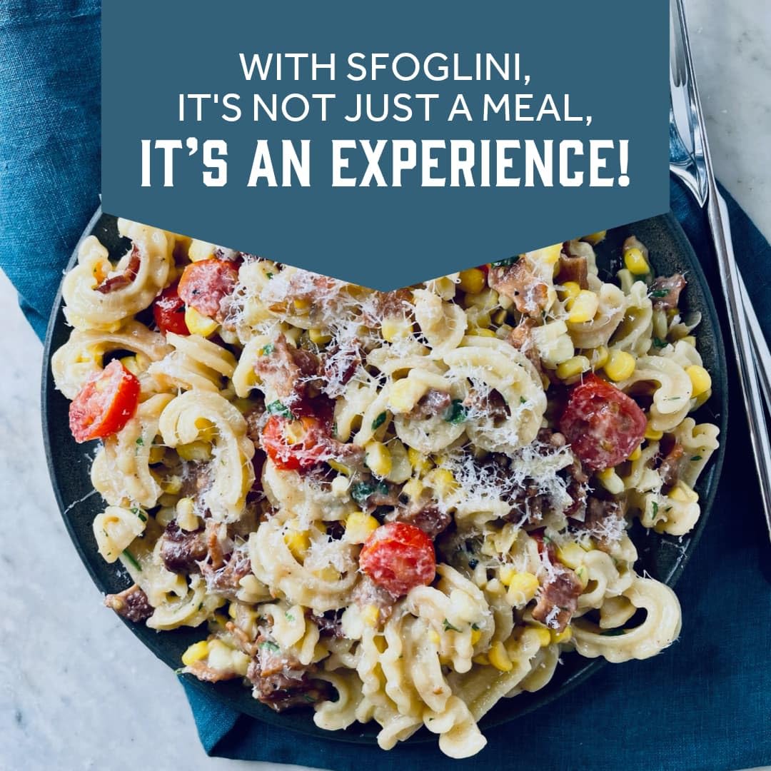 Sfoglini Cascatelli four-pack 16oz makes meal planning simple.