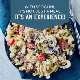 Sfoglini Cascatelli four-pack 16oz makes meal planning simple.