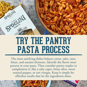 Sfoglini Cascatelli rough surface texture invites flavorful sauce clinging.