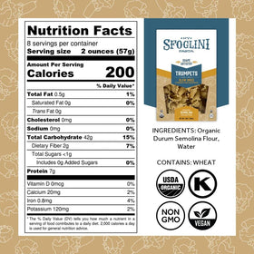 Sfoglini Trumpets Campanelle sauce-cling texture supports creamy sauces.
