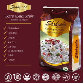 Shahzada Basmati Sela Rice plated pilaf presentation at home