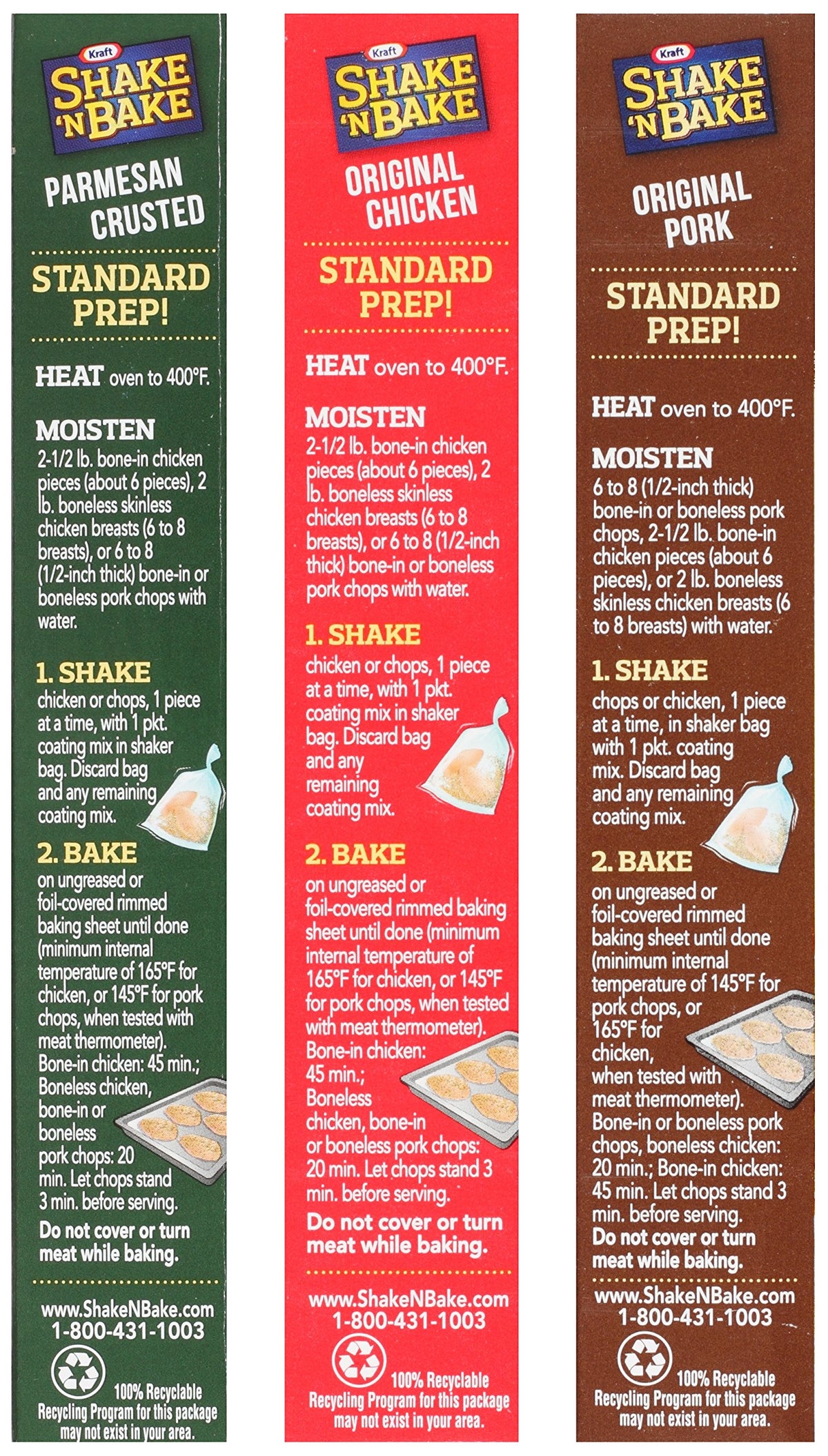 Shake N Bake Parmesan Crusted 4.75oz coating for savory family dinners.